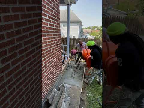Pouring Concrete | Residential Renovation by JVE Capital #residentialrenovation  #timelapse